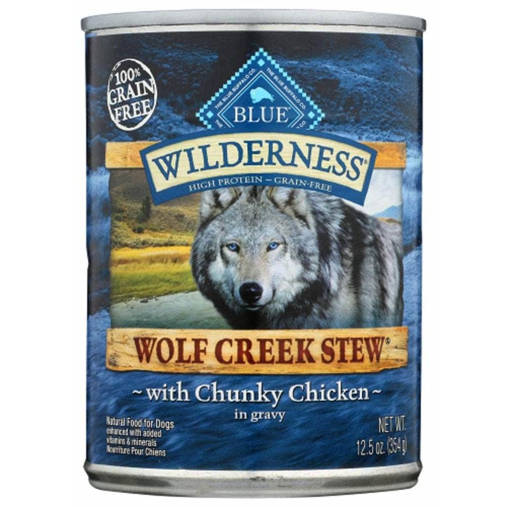 Wilderness Blue Buffalo Wilderness Wolf Creek Stew Adult Dog Food Chunky Chicken Stew, 12.50 oz