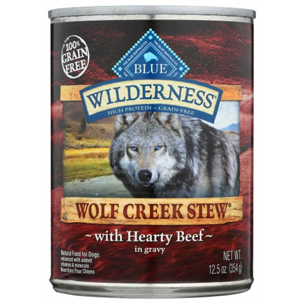 Wilderness Blue Buffalo Wilderness Wolf Creek Stew Adult Dog Food Hearty Beef Stew, 12.50 oz