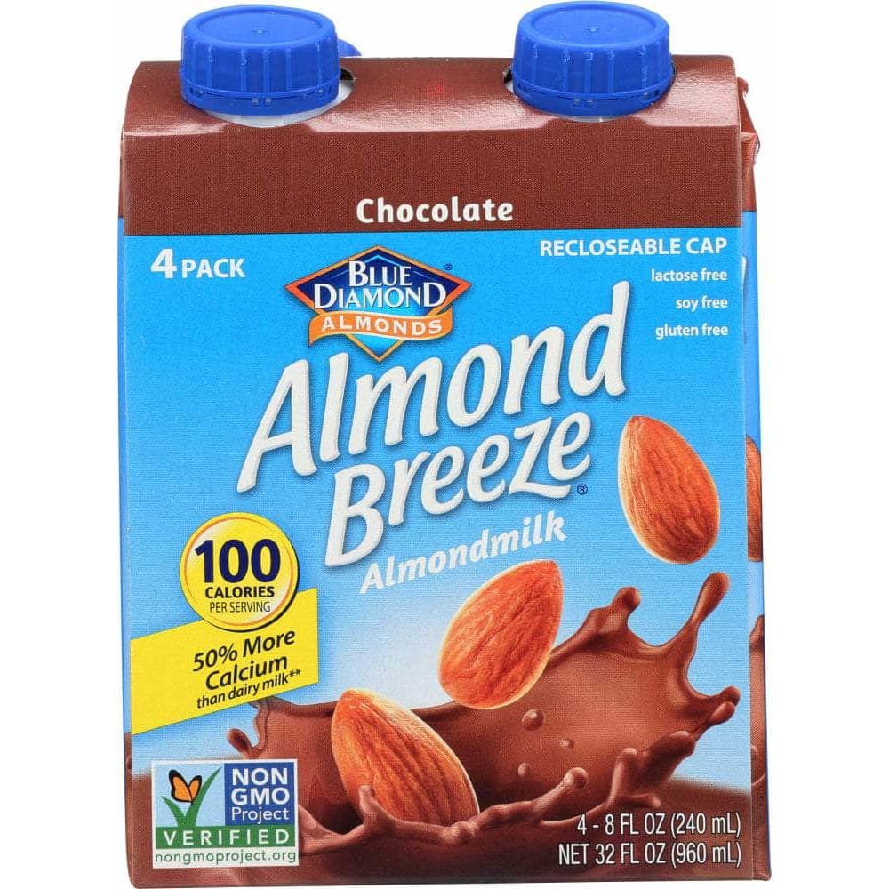 Almond Breeze Blue Diamond Almond Breeze Chocolate Pack of 4, 32 oz