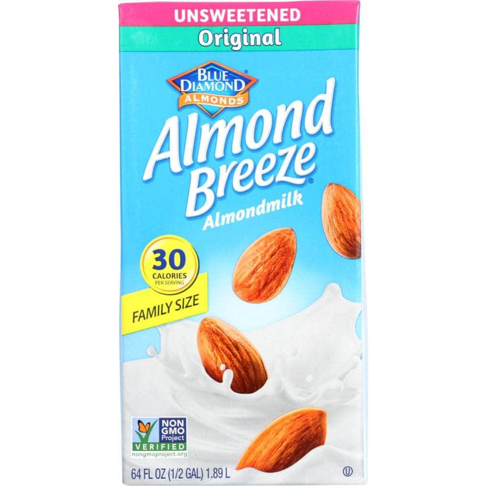 Almond Breeze Blue Diamond Almond Breeze Almond Milk Original Unsweetened, 64 oz