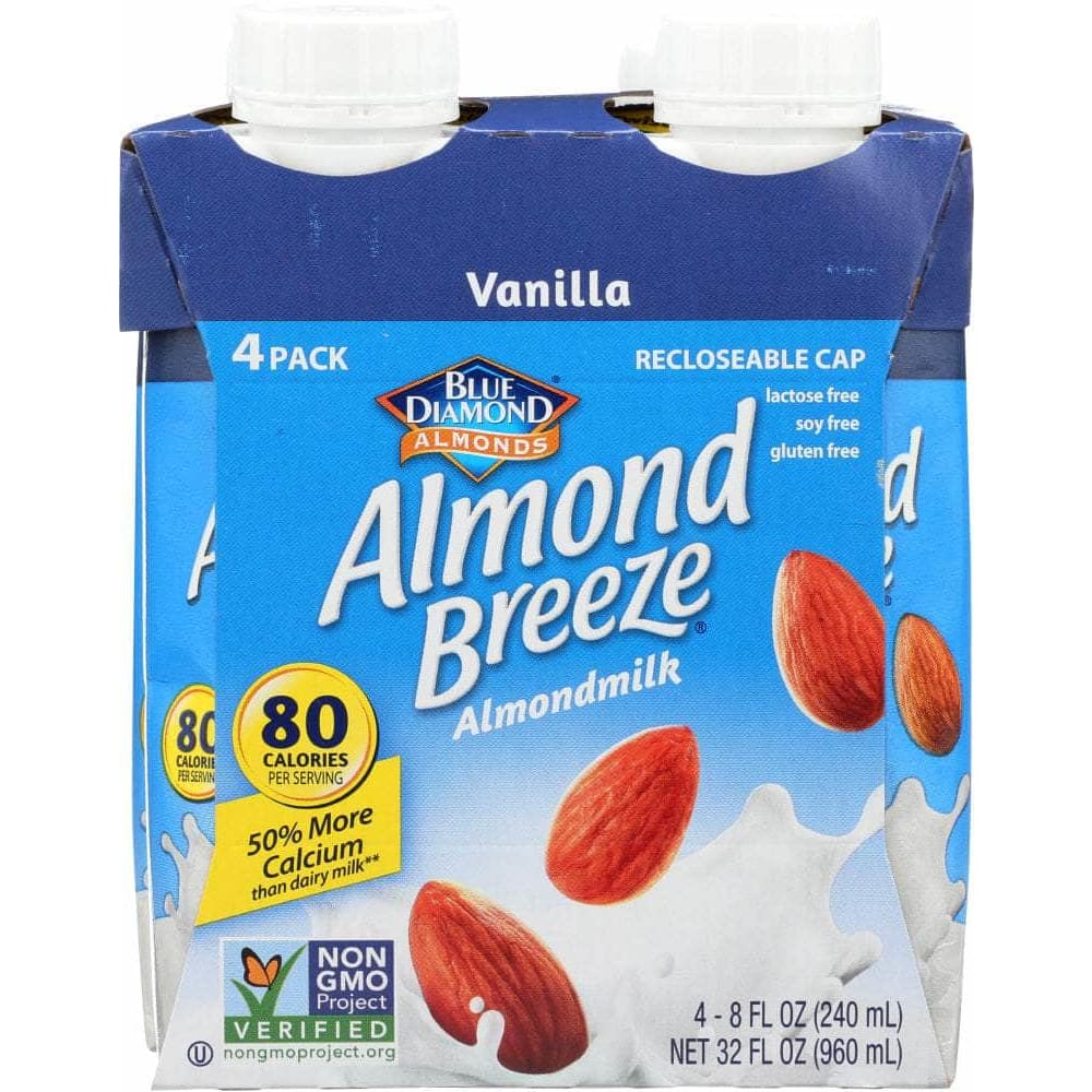 Blue Diamond Blue Diamond Almond Vanilla Beverage 4 Pack, 8 oz