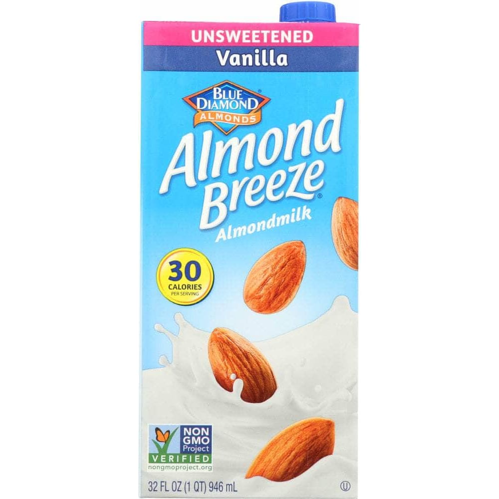 Almond Breeze Blue Diamond Natural Almond Breeze Vanilla Unsweetened, 32 oz
