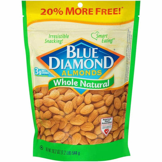 BLUE DIAMOND BLUE DIAMOND Nuts Almond Whole Natural, 19.2 oz