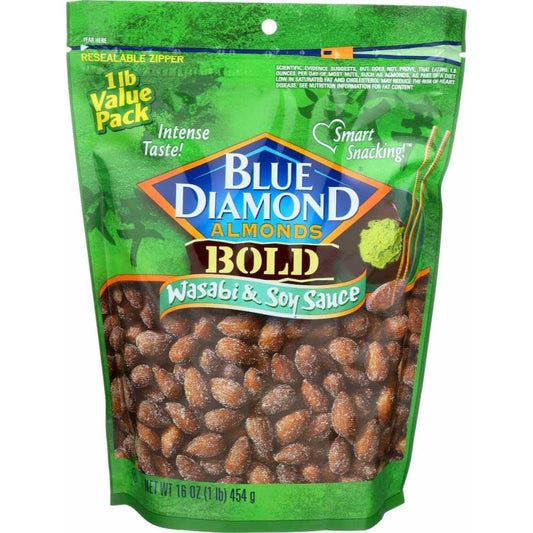 BLUE DIAMOND BLUE DIAMOND Wasabi Soy Sauce Almond, 16 oz