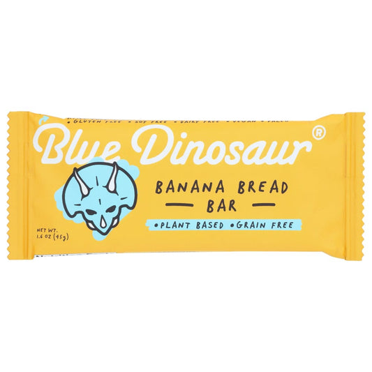 BLUE DINOSAUR: Banana Bread Bar 1.6 oz (Pack of 5) - Nutritional Bars Drinks and Shakes - BLUE DINOSAUR