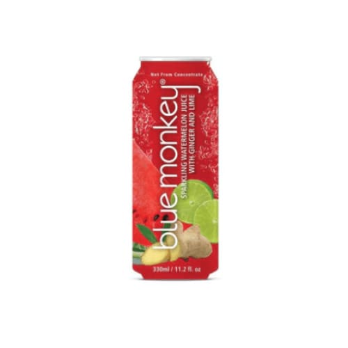 BLUE MONKEY Grocery > Beverages > Juices BLUE MONKEY: Sparkling Watermelon Juice With Ginger and Lime, 11.2 fo