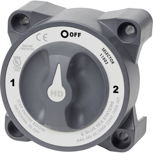 Blue Sea 11003 HD-Series Battery Switch w/ Alternator Field Disconnect - 3-Position - Electrical | Battery Management - Blue Sea Systems