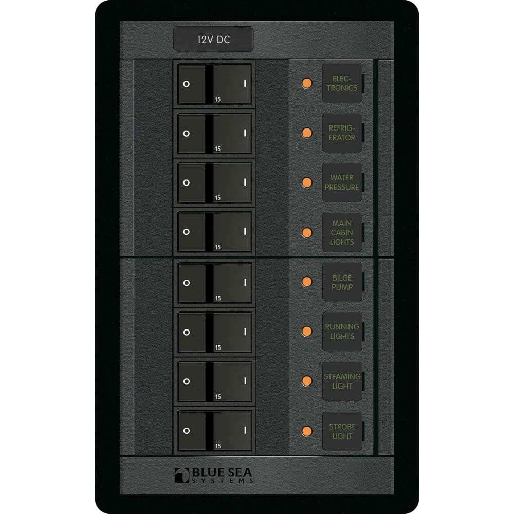 Blue Sea 1200 12V DC 8 Position - Vertical - Electrical | Electrical Panels - Blue Sea Systems