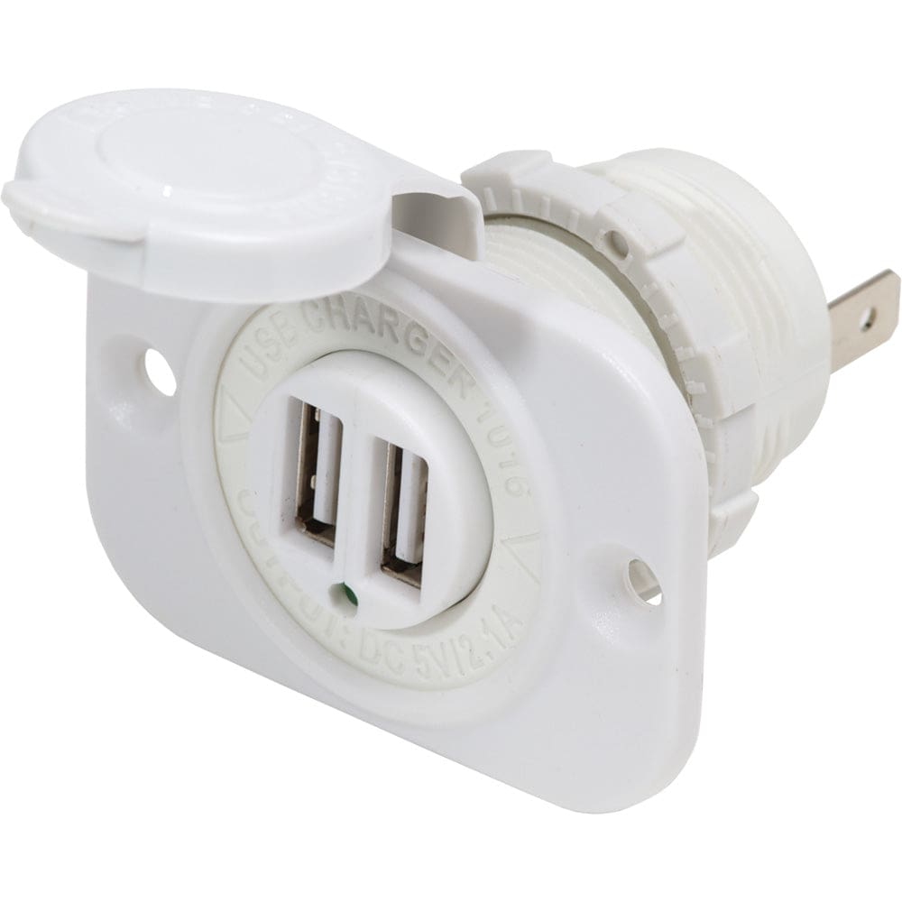 Blue Sea 12V DC Dual USB Charger Socket - White - Electrical | Accessories - Blue Sea Systems