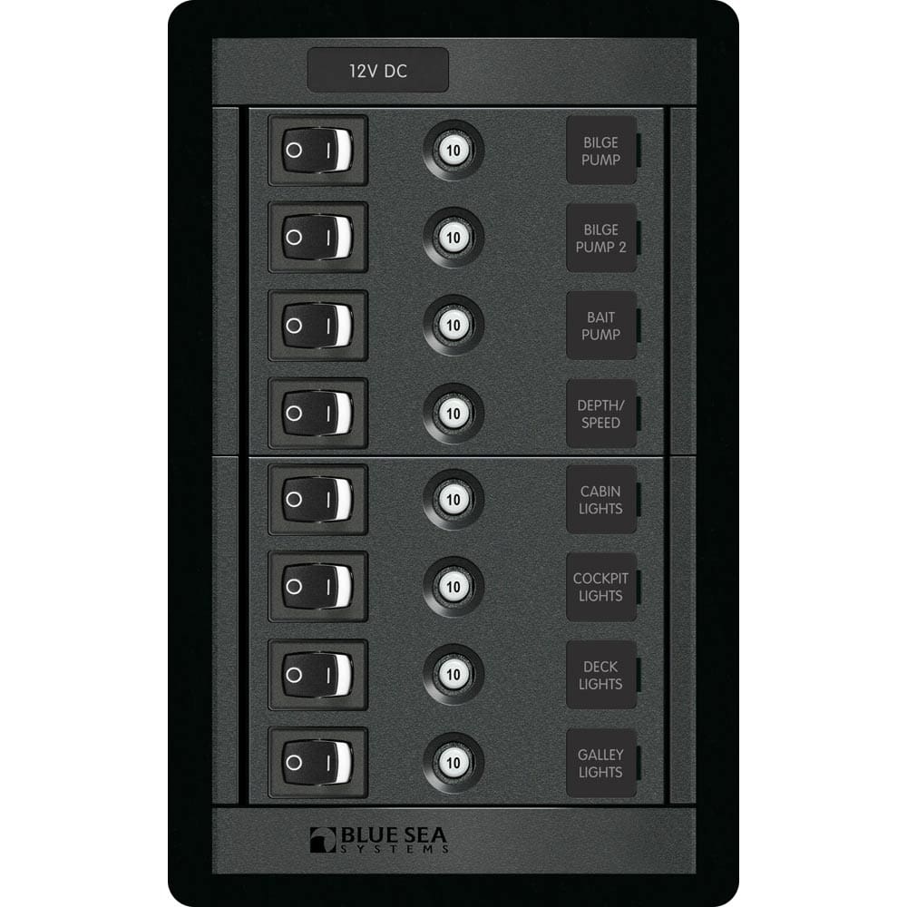 Blue Sea 1457 8 Position Switch CLB Vertical - Electrical | Electrical Panels - Blue Sea Systems
