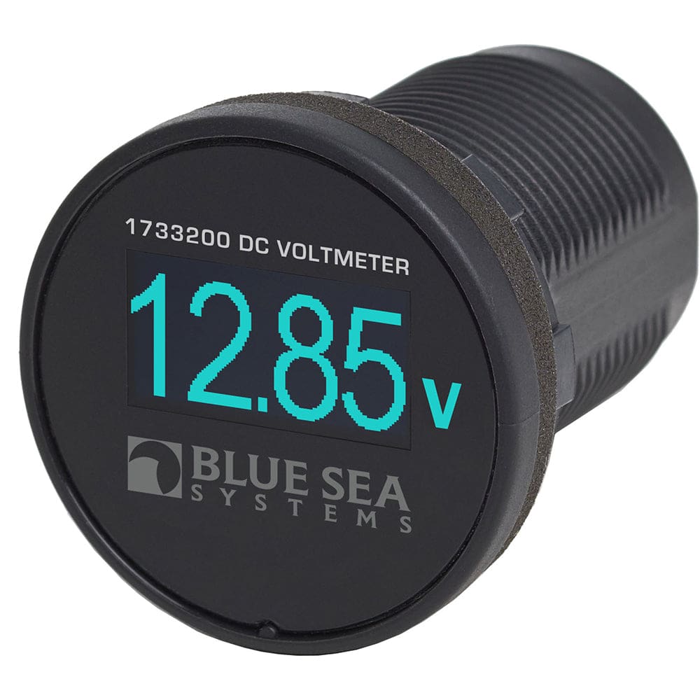 Blue Sea 1733200 Mini OLED Voltmeter - Blue - Electrical | Meters & Monitoring - Blue Sea Systems