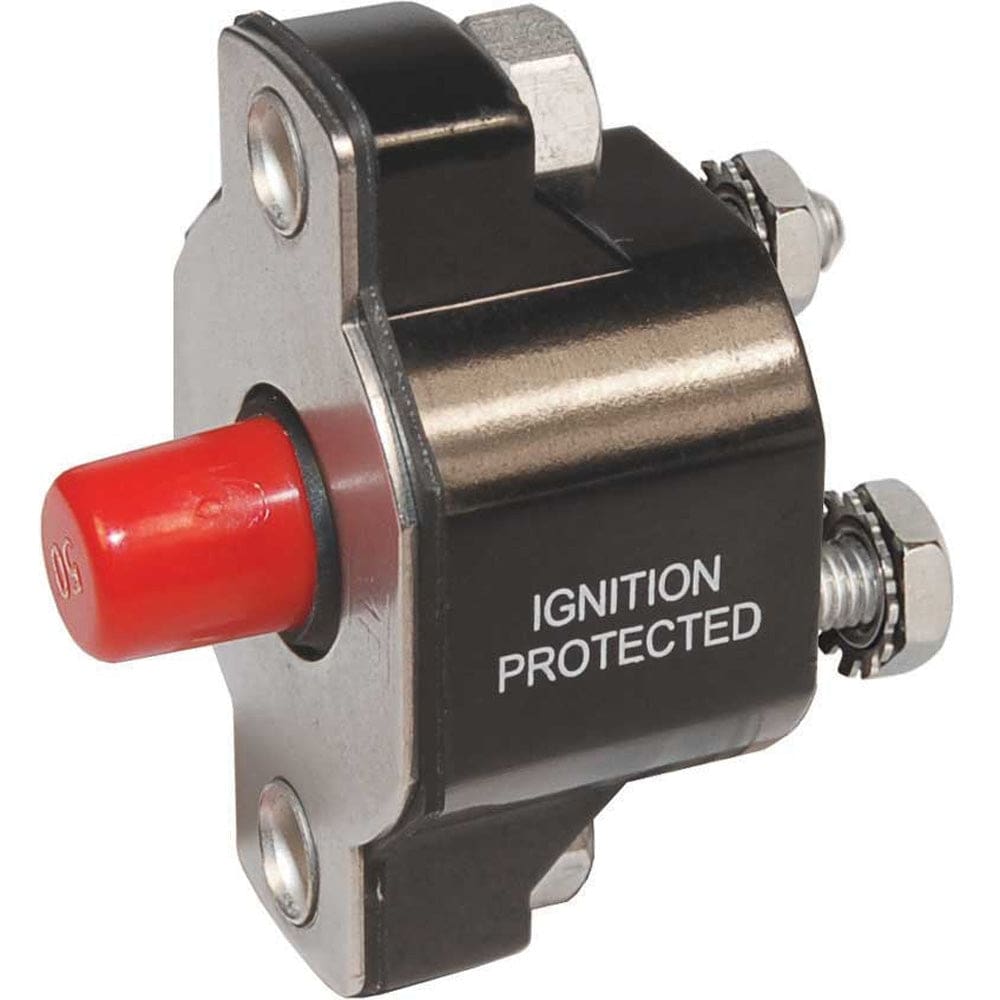 Blue Sea 2140 Medium Duty Push Button Reset-Only - 30A - Electrical | Circuit Breakers - Blue Sea Systems