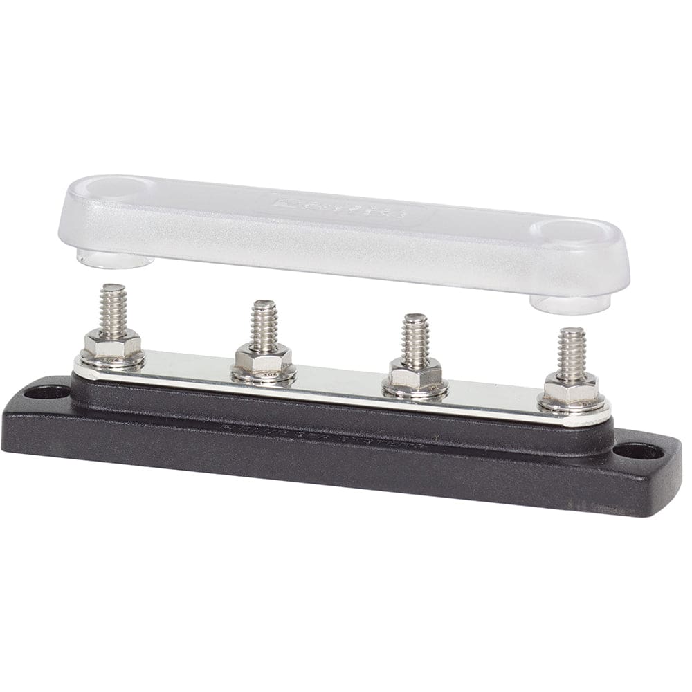 Blue Sea 2307 Common 150A BusBar - (4) 1/ 4-20 Studs w/ Cover - Electrical | Busbars Connectors & Insulators - Blue Sea Systems