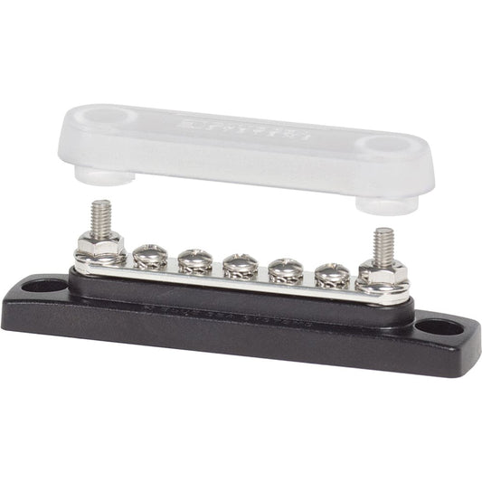 Blue Sea 2314 MiniBus 100 Ampere Common BusBar 5 x 8-32 Screw Terminal with Cover - Electrical | Busbars Connectors & Insulators - Blue Sea