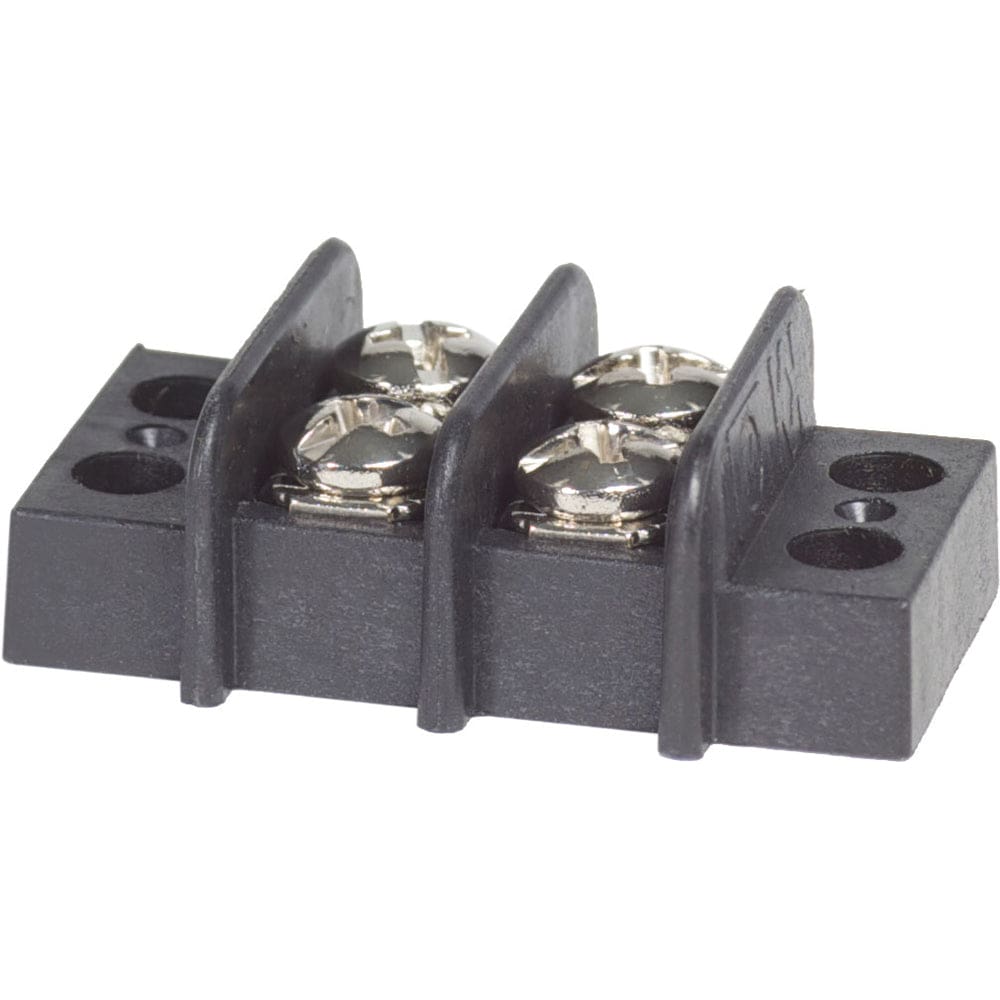 Blue Sea 2402 Terminal Black 20AMP - 2 Circuit (Pack of 6) - Electrical | Busbars Connectors & Insulators - Blue Sea Systems
