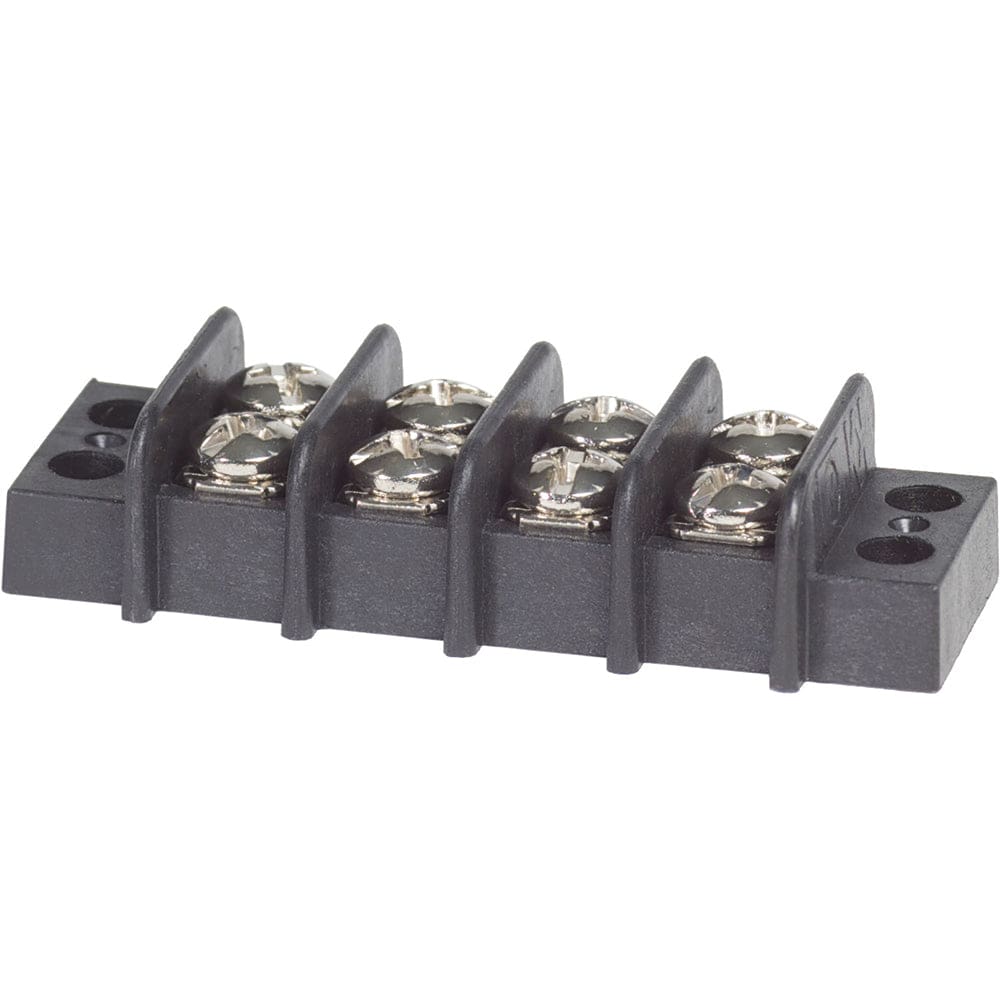Blue Sea 2404 Terminal Black 20AMP - 4 Circuit (Pack of 5) - Electrical | Busbars Connectors & Insulators - Blue Sea Systems