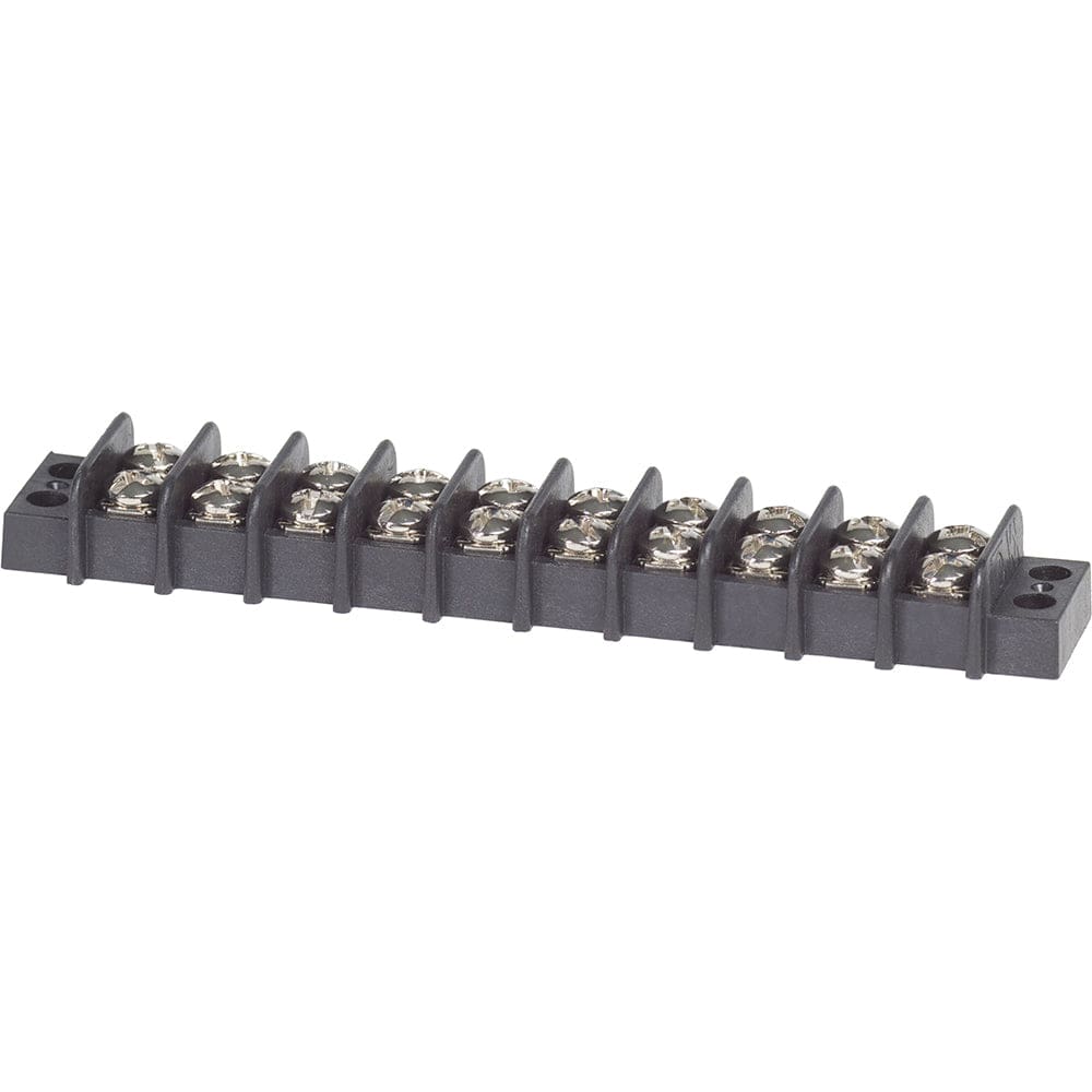 Blue Sea 2410 Terminal Block 20AMP - 10 Circuit (Pack of 3) - Electrical | Busbars Connectors & Insulators - Blue Sea Systems