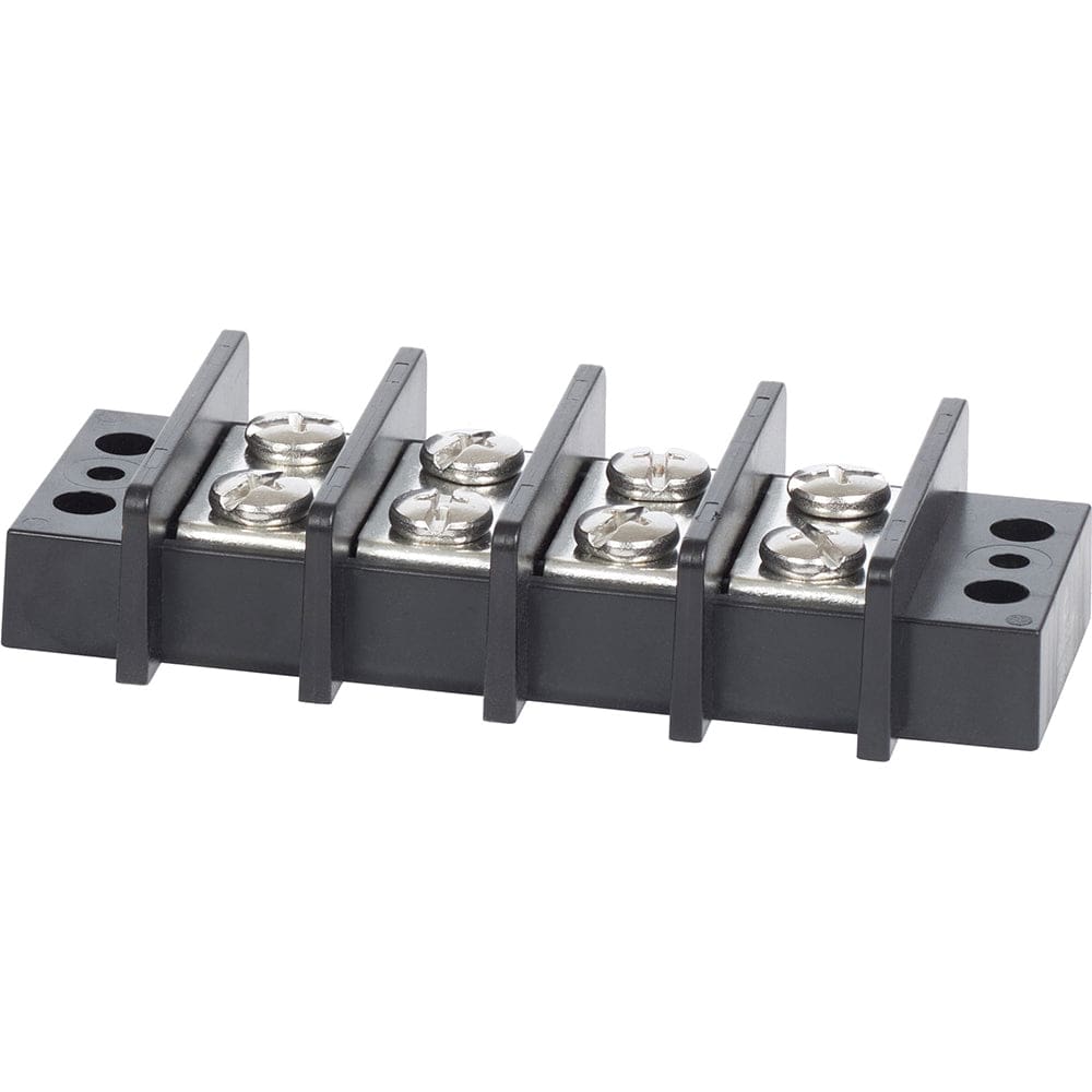 Blue Sea 2604 Terminal Block 65AMP - 4 Circuit (Pack of 2) - Electrical | Busbars Connectors & Insulators - Blue Sea Systems