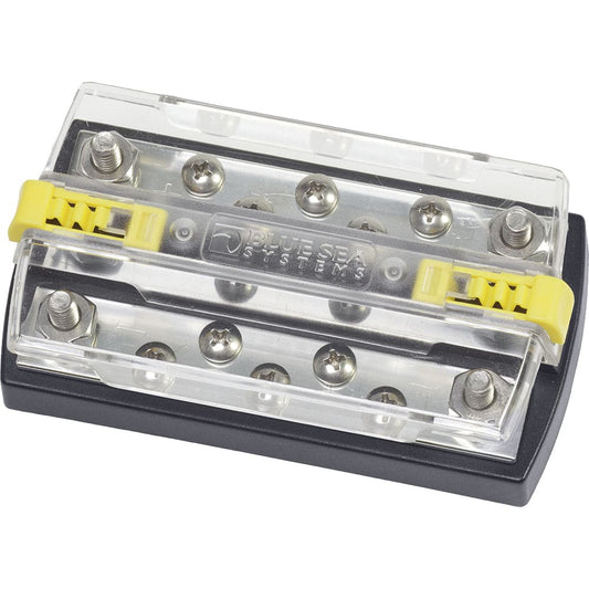 Blue Sea 2722 DualBus Plus 1/ 4 Stud 5 x 10-32 Screw Terminal - Electrical | Busbars Connectors & Insulators - Blue Sea Systems