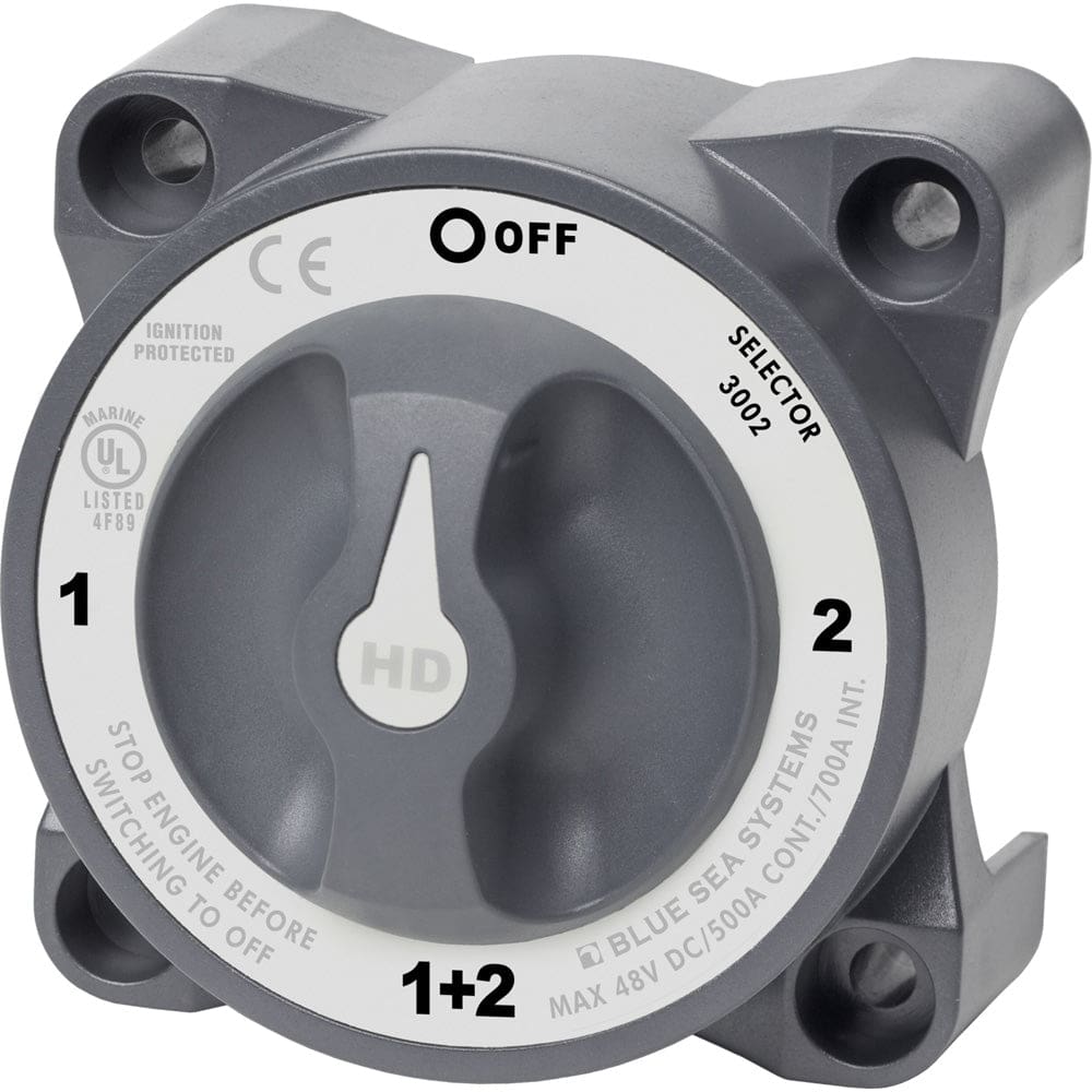 Blue Sea 3002 HD-Series Battery Switch Selector - Electrical | Battery Management - Blue Sea Systems