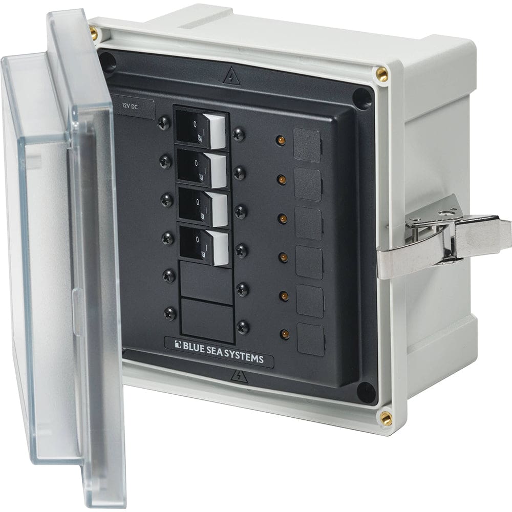 Blue Sea 3134 - SMS Panel Enclosure w/ 4 Branch (12/ 24V) - 12/ 24V DC - Electrical | Circuit Breakers - Blue Sea Systems