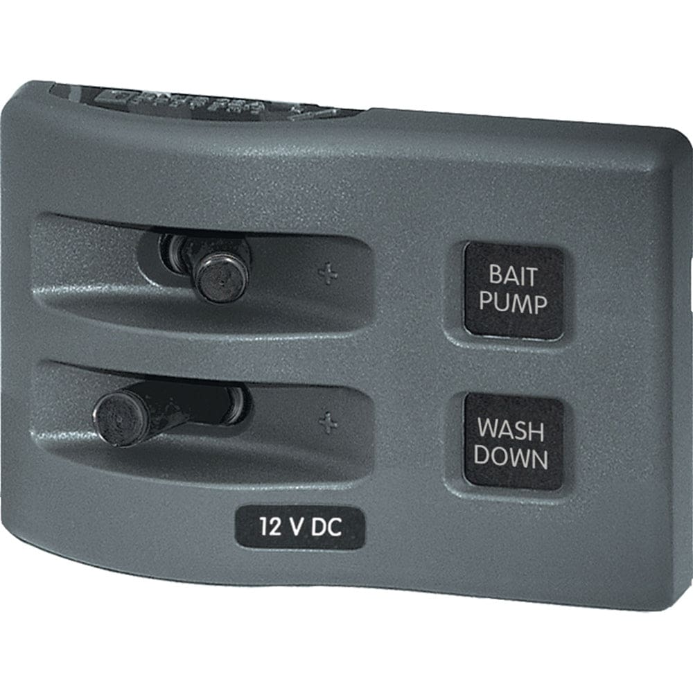 Blue Sea 4303 WeatherDeck® 12V DC Waterproof Switch Panel - 2 Position - Electrical | Electrical Panels - Blue Sea Systems