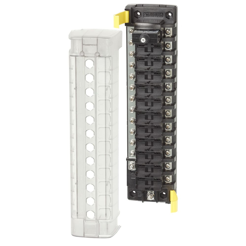 Blue Sea 5054 ST CLB Circuit Breaker Block - 12 Position w/ Negative Bus - Electrical | Circuit Breakers - Blue Sea Systems