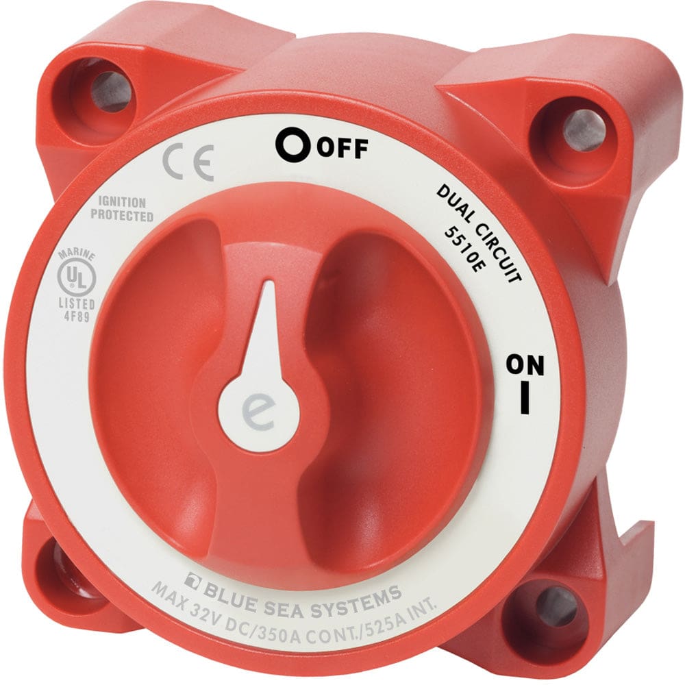 Blue Sea 5510E e-Series Dual Circuit Battery Switch - Electrical | Battery Management - Blue Sea Systems