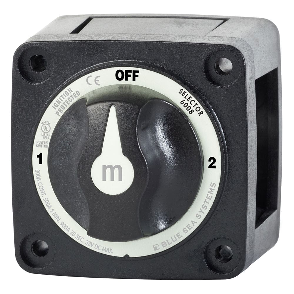 Blue Sea 6008200 m-Series Selector 3 Position Battery Switch - Black - Electrical | Battery Management - Blue Sea Systems