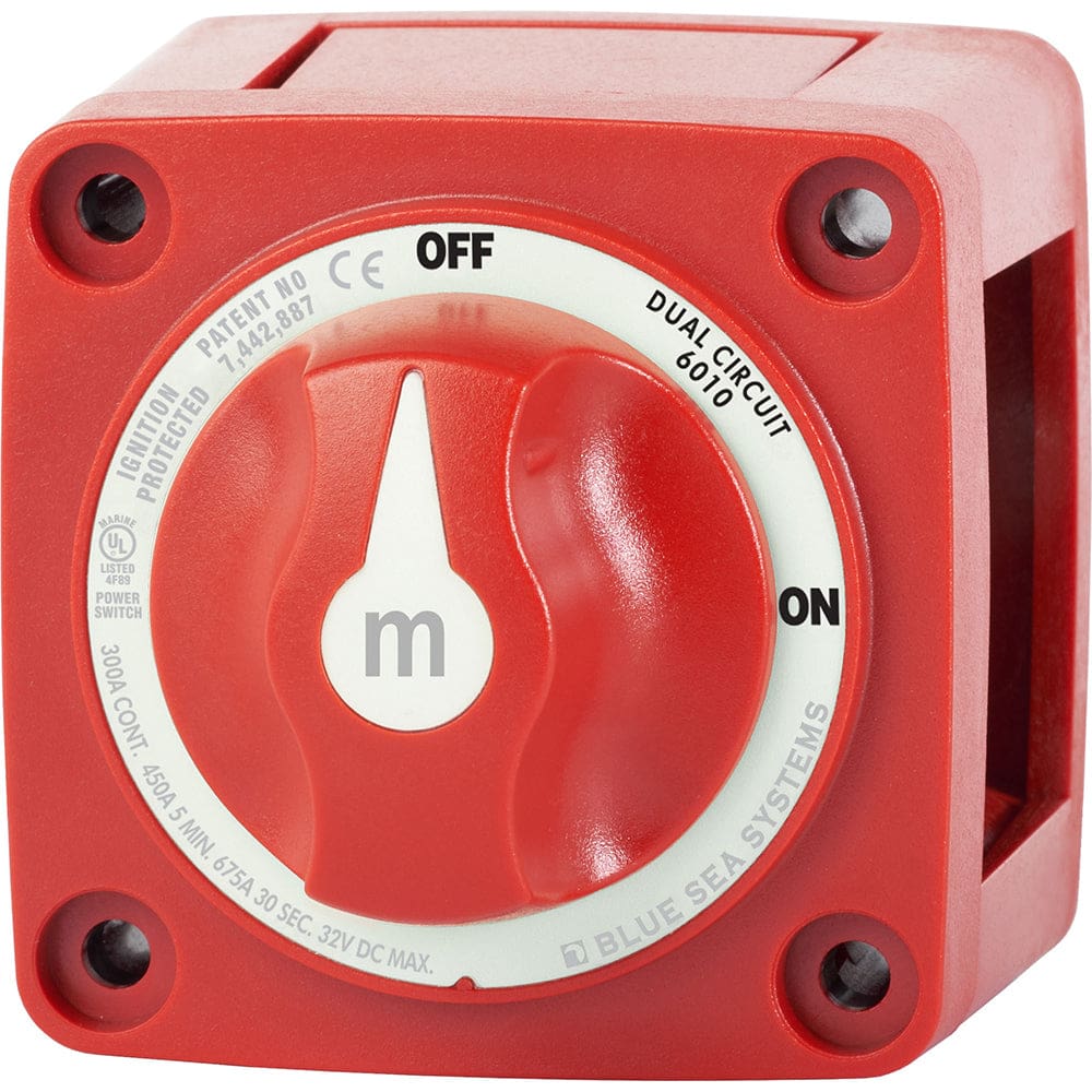 Blue Sea 6010 m-Series (Mini) Battery Switch Dual Circuit - Electrical | Battery Management - Blue Sea Systems