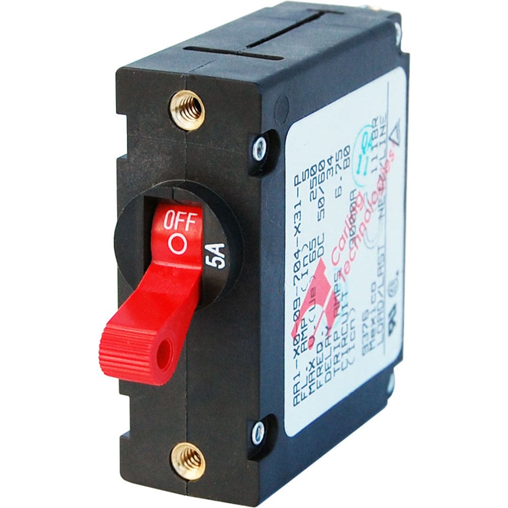 Blue Sea 7201 AC/ DC Single Pole Magnetic World Circuit Breaker - 5 AMP - Electrical | Circuit Breakers - Blue Sea Systems