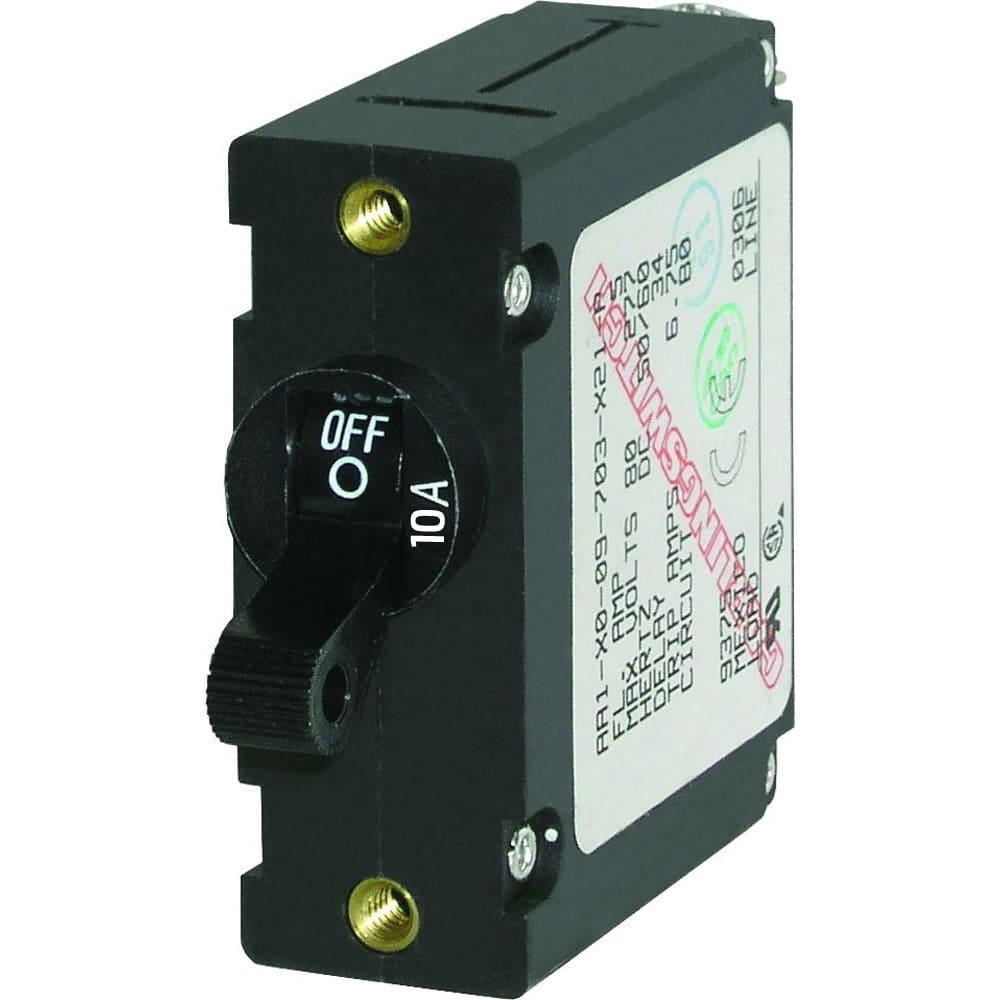 Blue Sea 7204 AC / DC Single Pole Magnetic World Circuit Breaker - 10 Amp - Electrical | Circuit Breakers - Blue Sea Systems