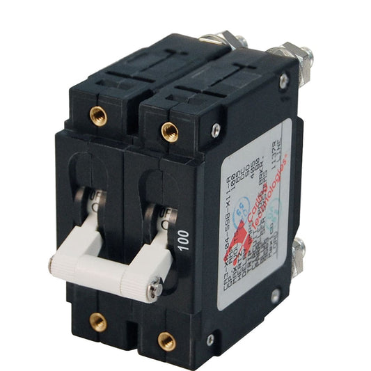 Blue Sea 7258 C-Series Double Pole Circuit Breaker - 100A - Electrical | Circuit Breakers - Blue Sea Systems