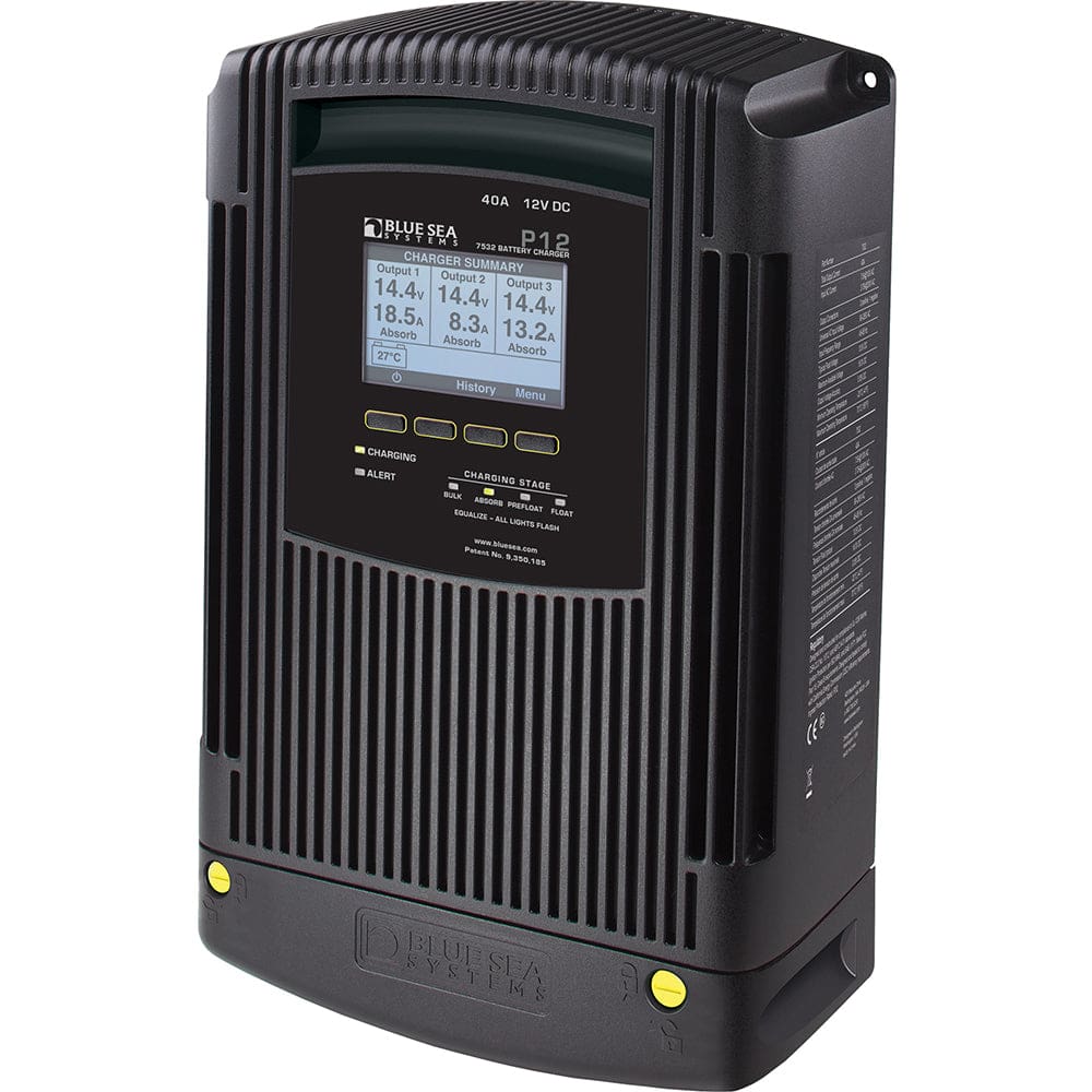 Blue Sea 7532 P12 Gen2 Battery Charger - 40A - 3-Bank - Electrical | Battery Chargers - Blue Sea Systems