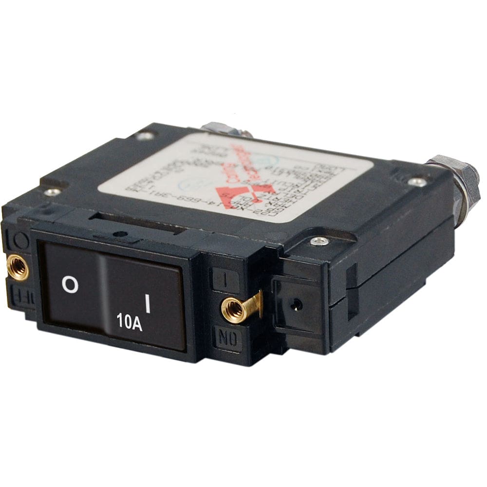 Blue Sea 7541 C-Series Flat Rocker Circuit Breaker - Single Pole - 10A - Electrical | Circuit Breakers - Blue Sea Systems