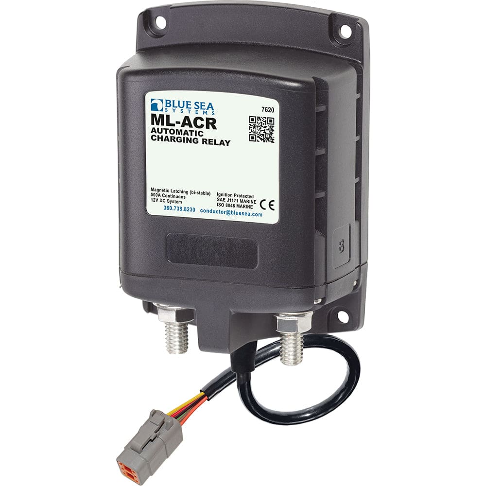 Blue Sea 7620100 ML ACR Charging Relay 12V 500A w/ Deutsch Connector - Electrical | Battery Management - Blue Sea Systems