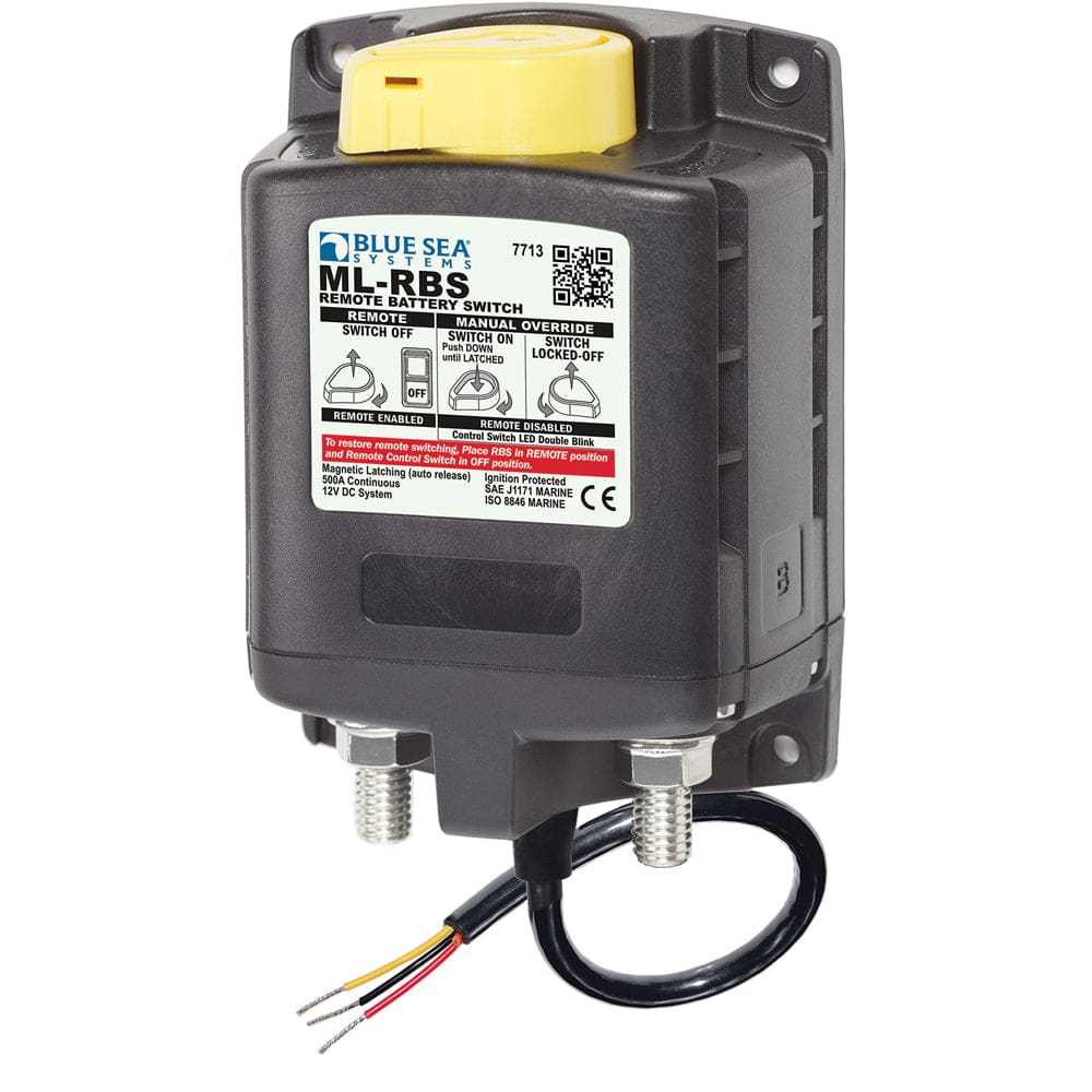 Blue Sea 7713 ML-RBS Remote Battery Switch w/ Manual Control Release - 12V - Electrical | Battery Management - Blue Sea Systems