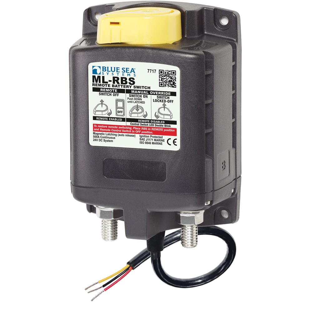 Blue Sea 7717 ML-RBS Remote Battery Switch w/ Manual Control Auto-Release - 24V - Electrical | Battery Management - Blue Sea Systems