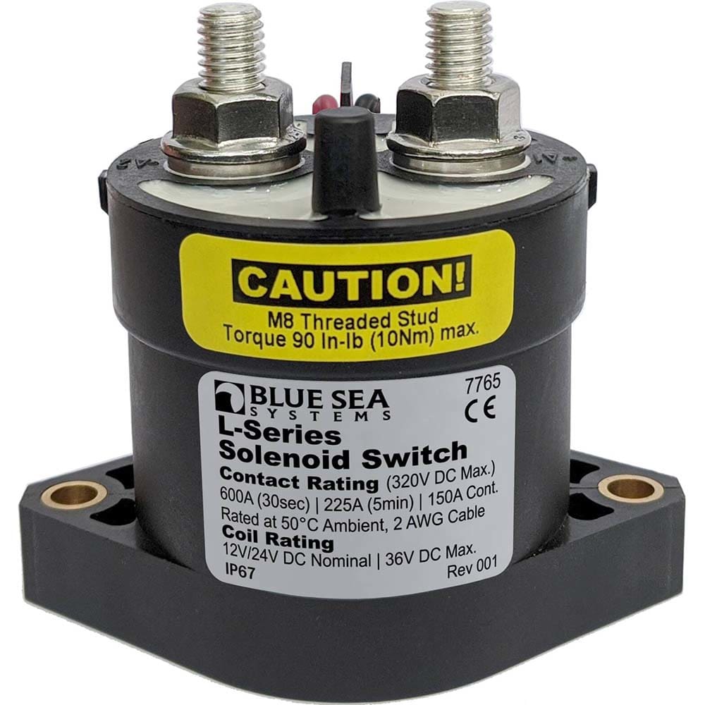 Blue Sea 7765 L-Series Solenoid Switch - 150A - 12/ 24V DC - Electrical | Battery Management - Blue Sea Systems