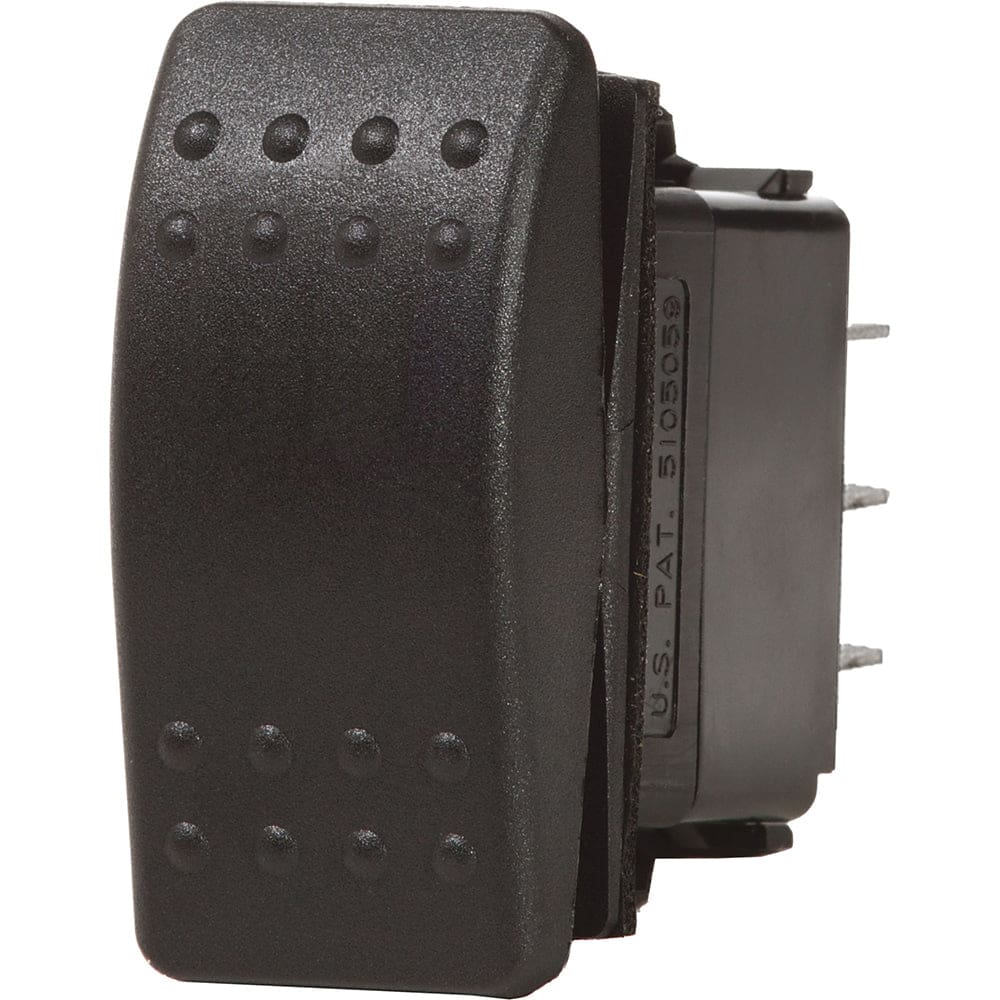 Blue Sea 7938 Contura II Switch DPDT Black - (ON)-OFF-(ON) - Electrical | Switches & Accessories - Blue Sea Systems