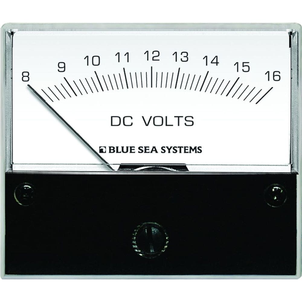 Blue Sea 8003 DC Analog Voltmeter - 2-3/ 4 Face 8-16 Volts DC - Electrical | Meters & Monitoring - Blue Sea Systems
