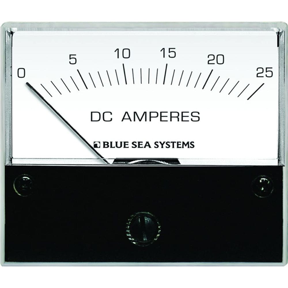 Blue Sea 8005 DC Analog Ammeter - 2-3/ 4 Face 0-25 Amperes DC - Electrical | Meters & Monitoring - Blue Sea Systems