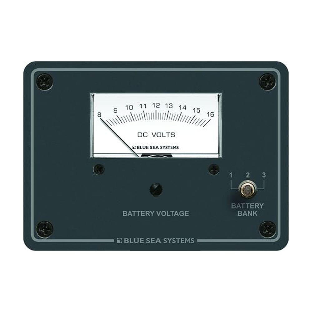 Blue Sea 8015 DC Analog Voltmeter w/ Panel - Electrical | Meters & Monitoring - Blue Sea Systems