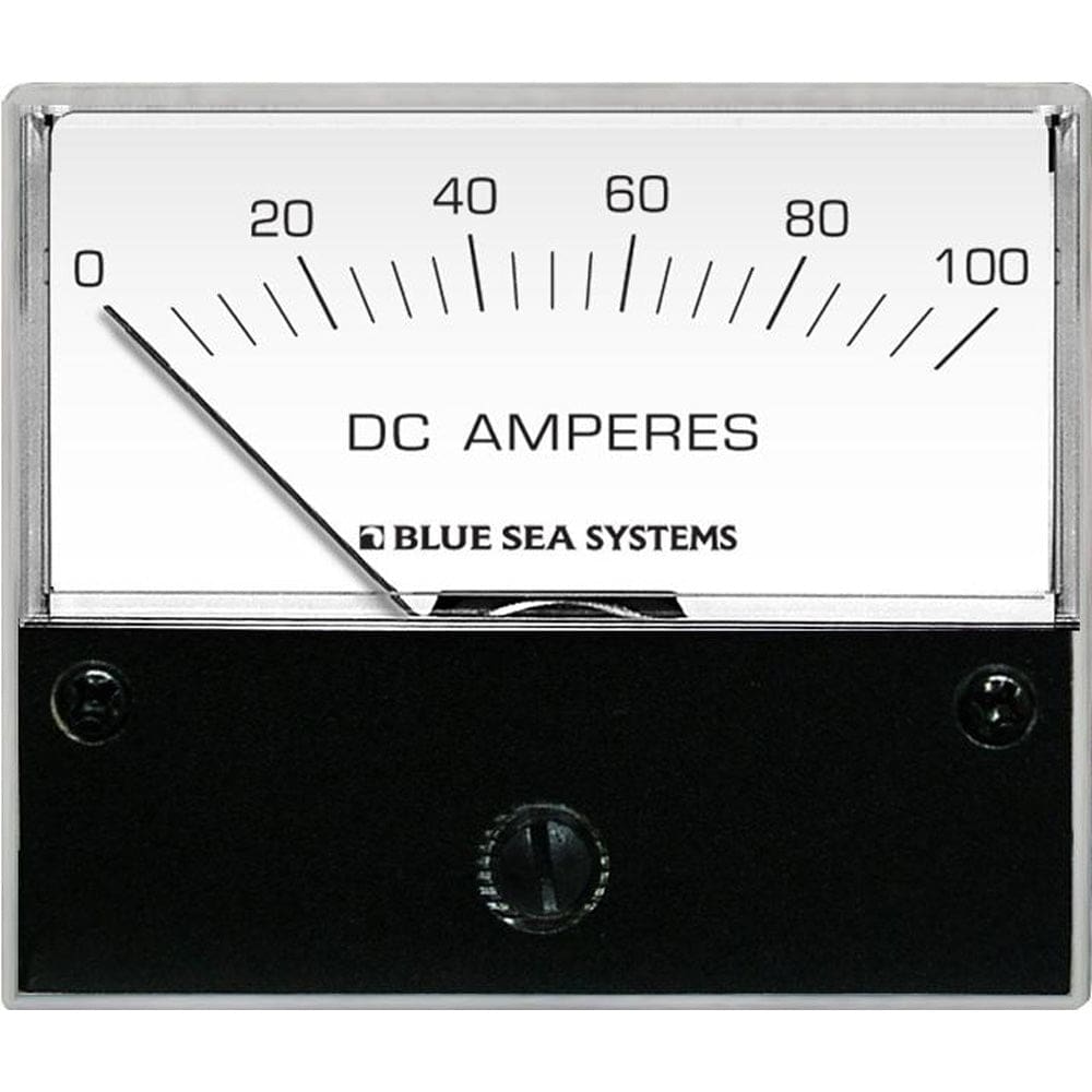 Blue Sea 8017 DC Analog Ammeter - 2-3/ 4 Face 0-100 Amperes DC - Electrical | Meters & Monitoring - Blue Sea Systems