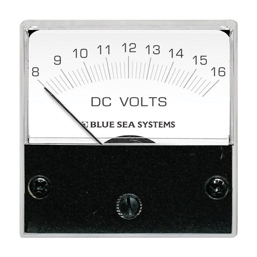 Blue Sea 8028 DC Analog Micro Voltmeter - 2 Face 8-16 Volts DC - Electrical | Meters & Monitoring - Blue Sea Systems