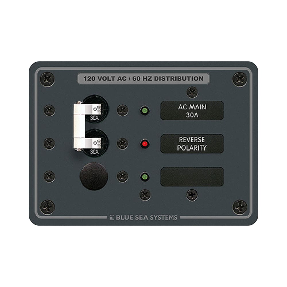 Blue Sea 8029 AC Main +1 Position Breaker Panel - White Switches - Electrical | Electrical Panels - Blue Sea Systems