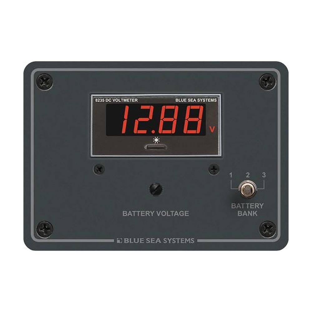 Blue Sea 8051 DC Digital Voltmeter Panel - Electrical | Meters & Monitoring - Blue Sea Systems