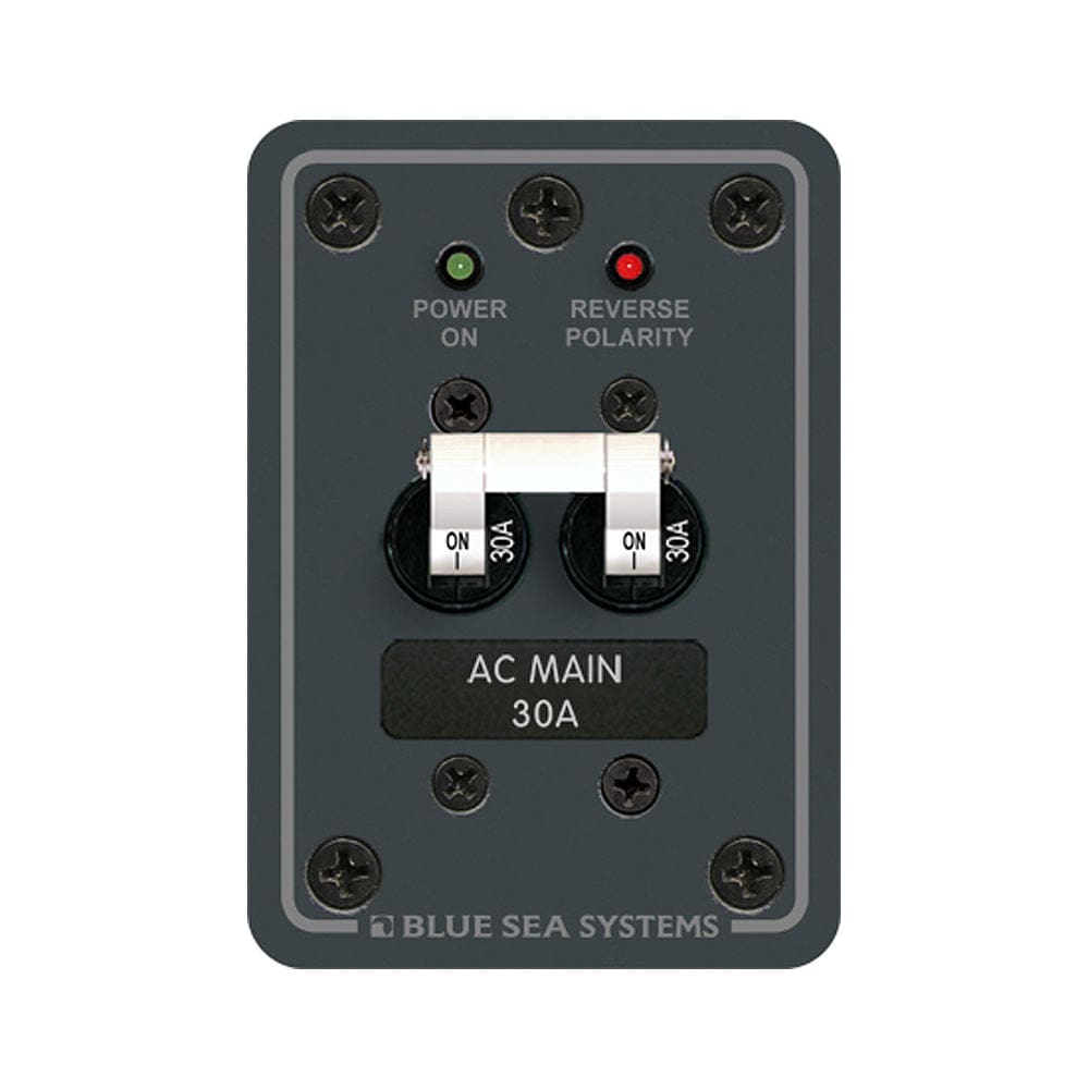 Blue Sea 8077 AC Main Only Toggle Circuit Breaker Panel - Electrical | Electrical Panels - Blue Sea Systems
