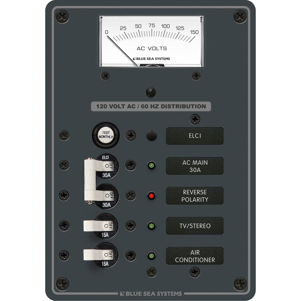 Blue Sea 8102 ELCI GFCI Panel AC 2 Position - Electrical | Electrical Panels - Blue Sea Systems
