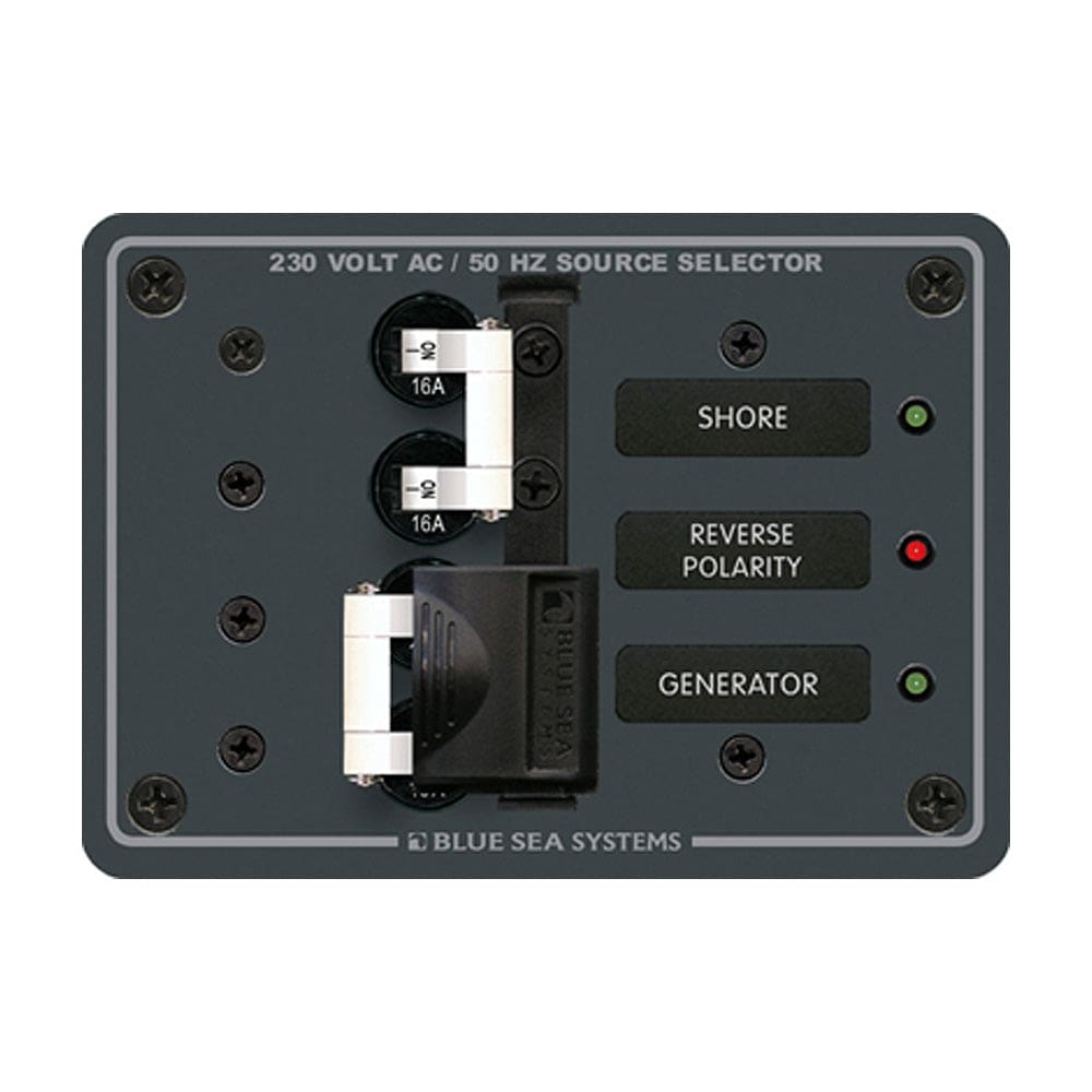 Blue Sea 8132 AC Toggle Source Selector (230V) - 2 Sources - Electrical | Electrical Panels - Blue Sea Systems